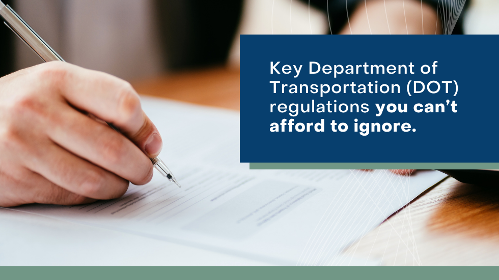 DOT compliance checklist for driver qualifications, hours of service, vehicle maintenance, and record keeping.