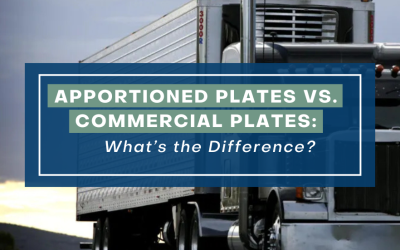 Apportioned Plates vs. Commercial Plates: What’s the Difference?