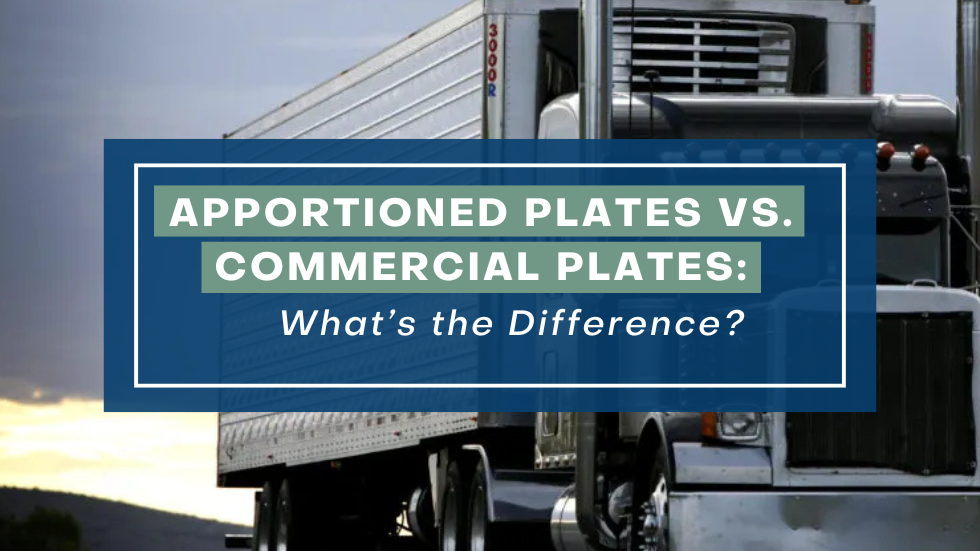 Apportioned Plates vs. Commercial Plates What’s the Difference