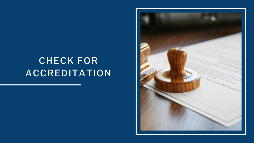 Check for Accreditation