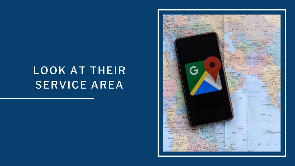 Look at their service area